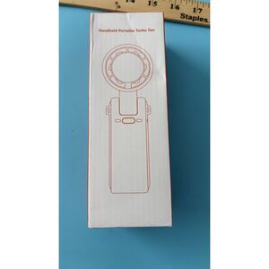 Handheld portable turbo fan personal mini cooling device - white